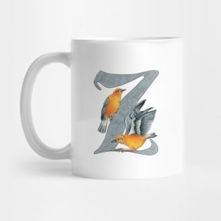 Avian Alphabet Z - Orange-headed thrush Mug